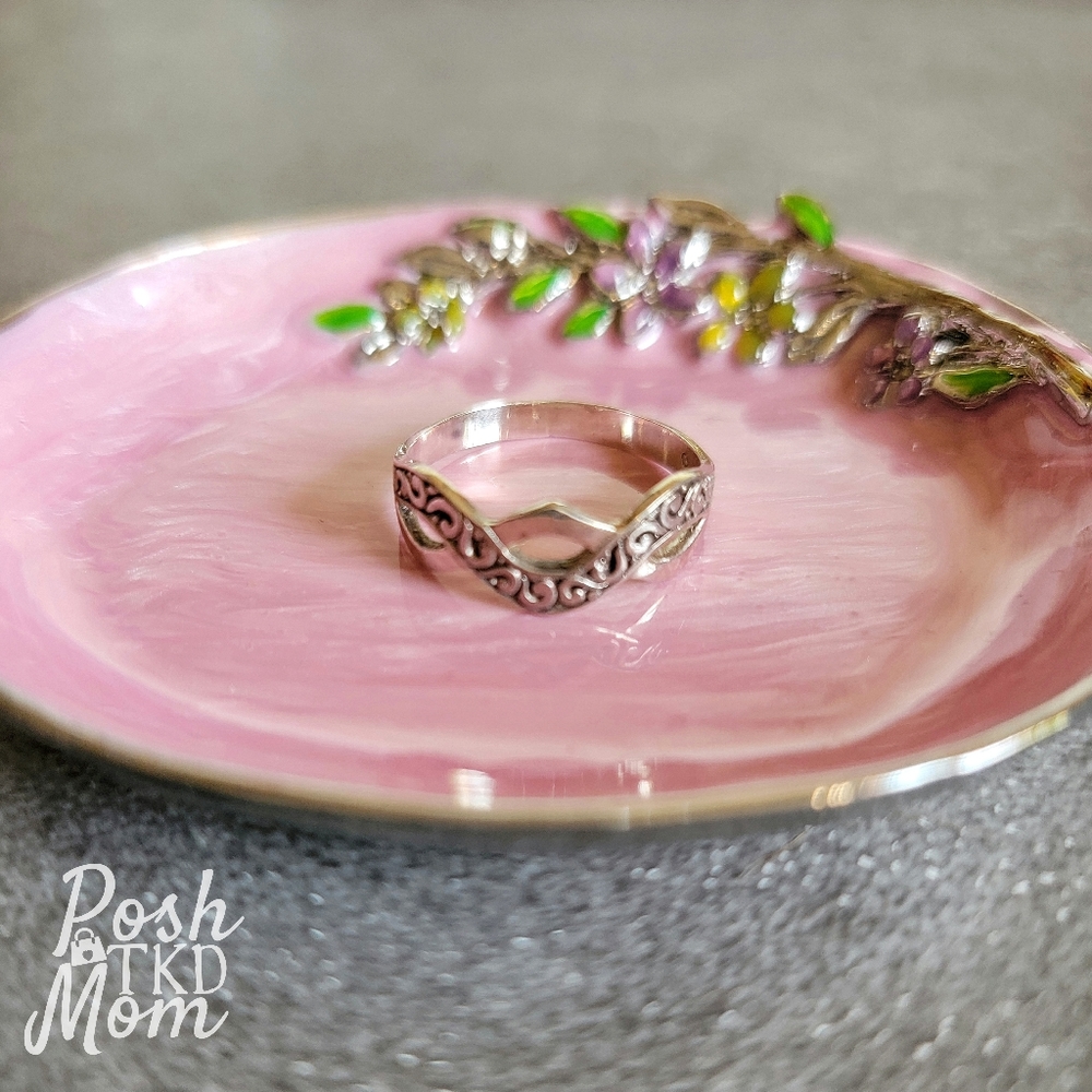 🔥☯️FINAL PRICE!!!☯️🔥 Novica Wavy Sterling Silver Sz 8 Ring - NWT